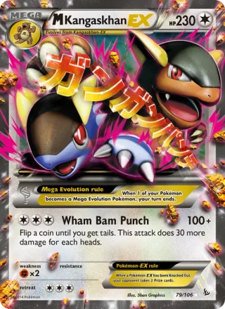 M Kangaskhan EX #79 · Flashfire Pokémon card