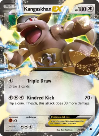 Kangaskhan EX #78 · Flashfire Pokémon card