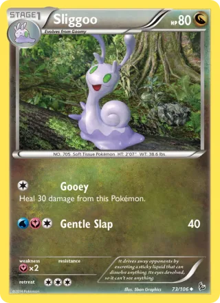 Sliggoo #73 · Flashfire Pokémon card