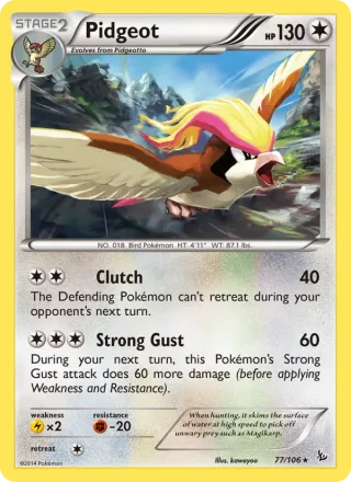 Pidgeot #77 · Flashfire Pokémon card