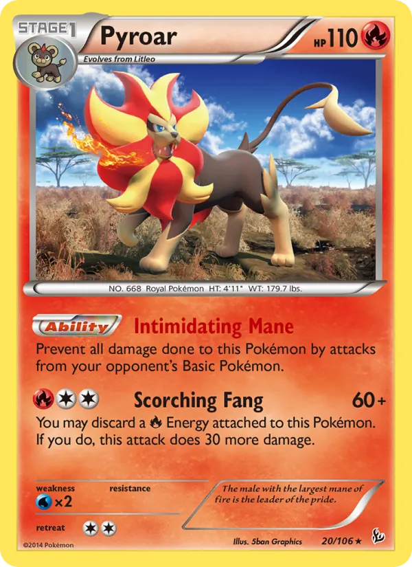 Pyroar full card art