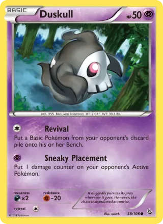 Duskull #38 · Flashfire Pokémon card