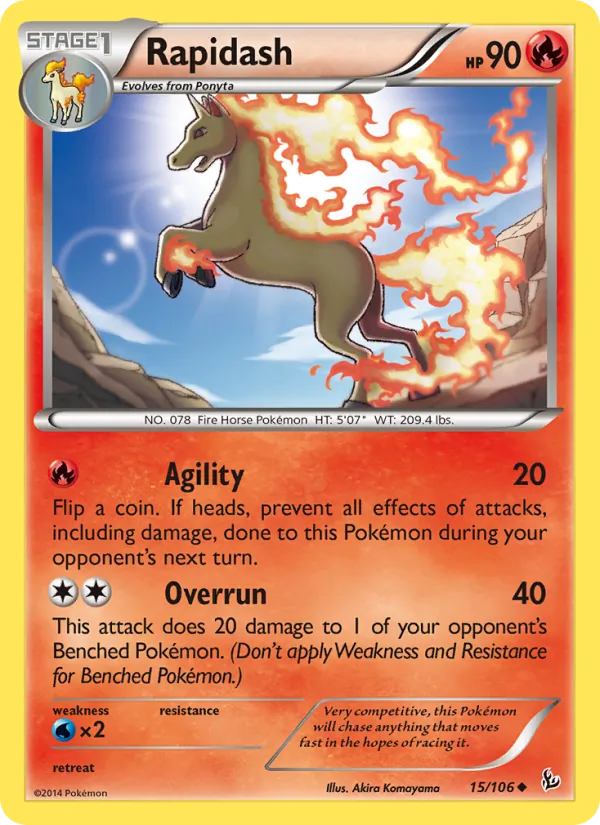 Rapidash full card art