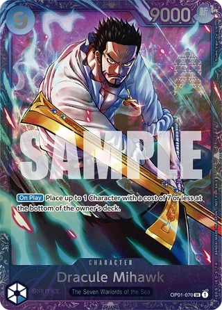 Dracule Mihawk (Treasure Cup 2024) #OP01-070-treasure-cup-2024 · One Piece Promotion Cards One Piece card
