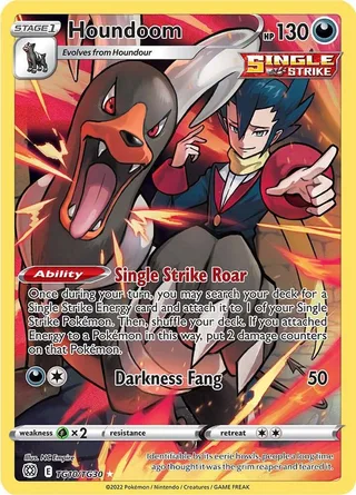 Houndoom #TG10 · Brilliant Stars Trainer Gallery Pokémon card