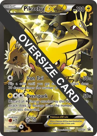 Pikachu EX - XY124 #XY124 · Jumbo cards Pokémon card