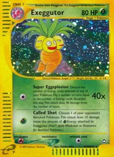 Exeggutor · Aquapolis Pokémon card