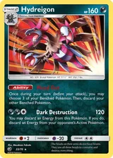 Hydreigon · Dragon Majesty Pokémon card