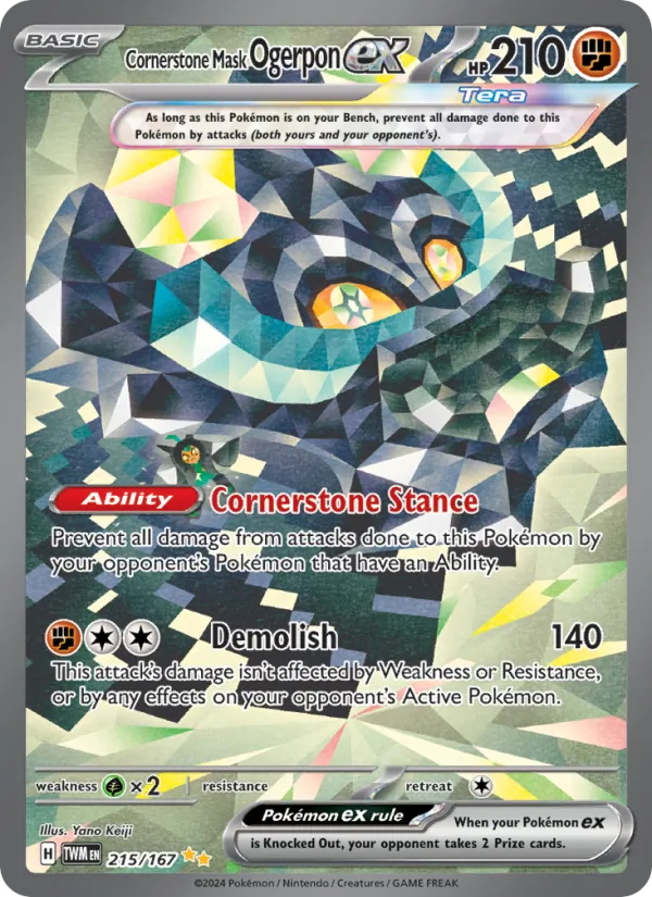 Cornerstone Mask Ogerpon ex full card art