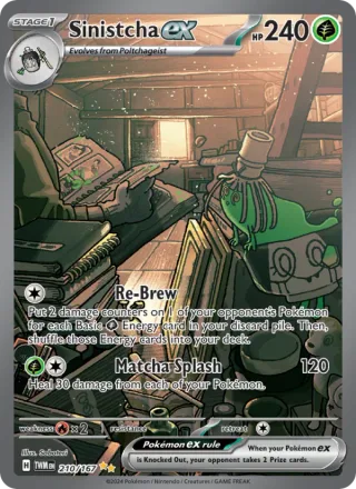 Sinistcha ex #210 · Twilight Masquerade Pokémon card