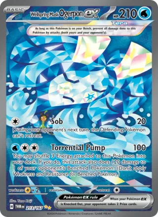 Wellspring Mask Ogerpon ex #213 · Twilight Masquerade Pokémon card