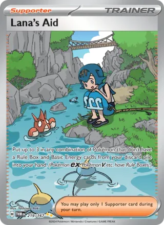 Lana's Aid #219 · Twilight Masquerade Pokémon card