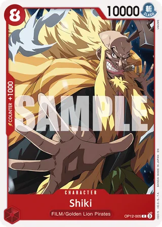 Shiki #OP12-005 · Legacy of the Master One Piece card