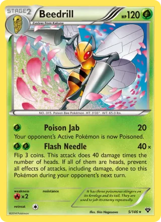 Beedrill #5 · XY Pokémon card