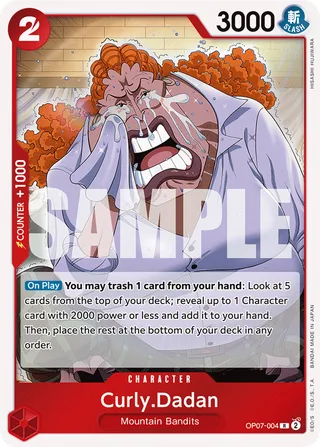 Curly.Dadan #OP07-004 · 500 Years in the Future One Piece card