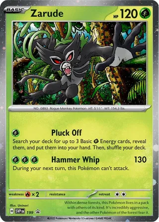 Zarude #199 · SVP Black Star Promos Pokémon card
