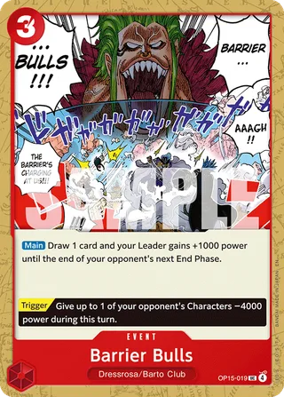 Barrier Bulls #OP15-019 · Adventure on Kami's Island One Piece card