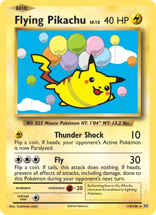 Flying Pikachu full card art