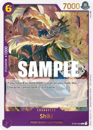 Shiki (Store Championship Participation Pack Vol. 2) #ST05-008-store-championship-participation-pack-vol-2 · One Piece Promotion Cards One Piece card