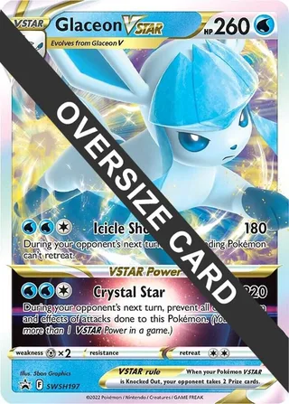 Glaceon VSTAR - SWSH197 #SWSH197 · Jumbo cards Pokémon card