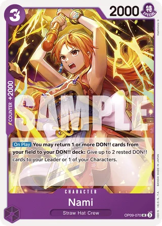 Nami #OP09-070 · Emperors in the New World One Piece card