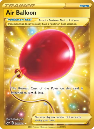 Air Balloon #213 · Sword & Shield Pokémon card