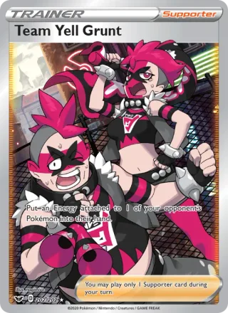 Team Yell Grunt #202 · Sword & Shield Pokémon card