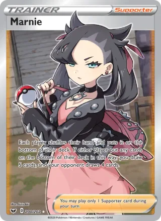 Marnie #200 · Sword & Shield Pokémon card