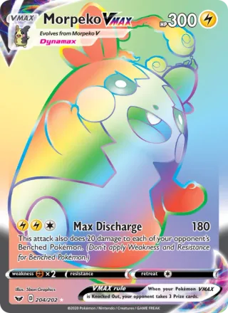 Morpeko VMAX #204 · Sword & Shield Pokémon card