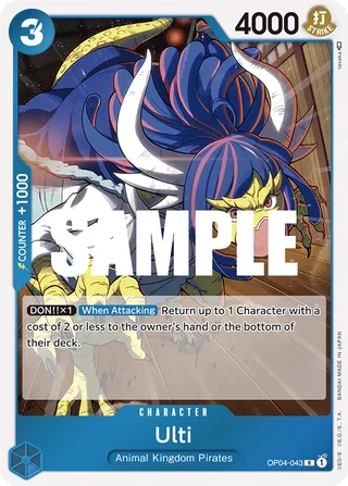 Ulti #OP04-043 · Kingdoms of Intrigue One Piece card