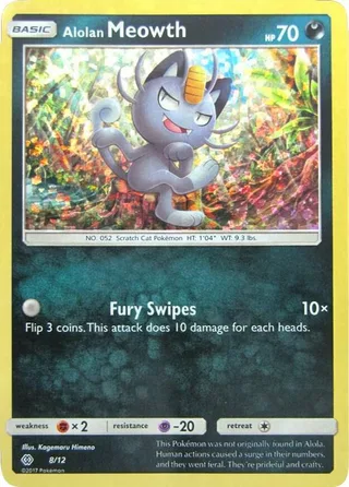 Alolan Meowth #8 · McDonald's Collection 2017 Pokémon card