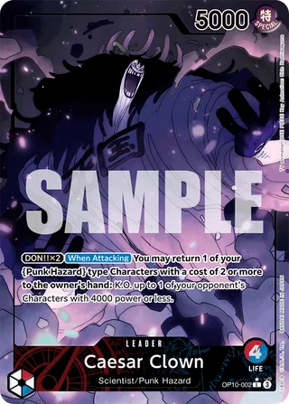 Caesar Clown (Parallel) #OP10-002-parallel · Royal Blood One Piece card