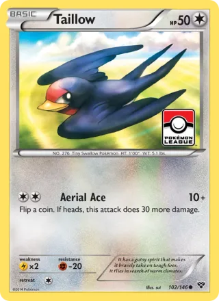 Taillow #102 · XY Pokémon card