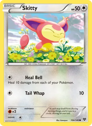 Skitty #104 · XY Pokémon card