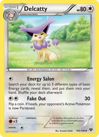 Delcatty #105 · XY Pokémon card