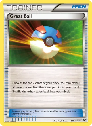 Great Ball #118 · XY Pokémon card