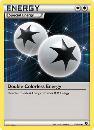 Double Colorless Energy #130 · XY Pokémon card
