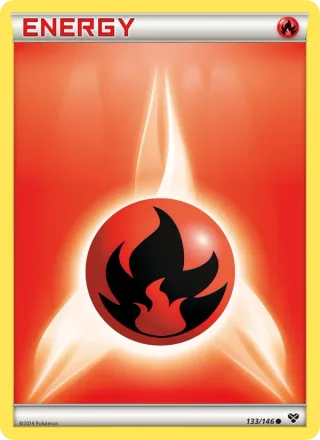 Fire Energy #133 · XY Pokémon card