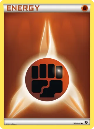 Fighting Energy #137 · XY Pokémon card