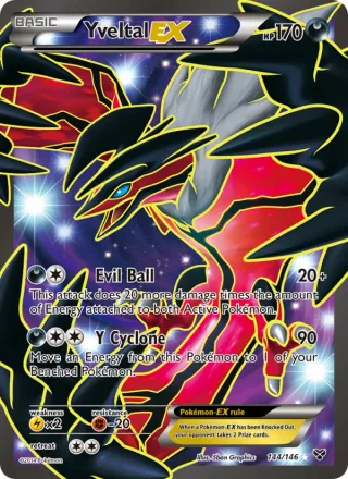 Yveltal EX #144 · XY Pokémon card