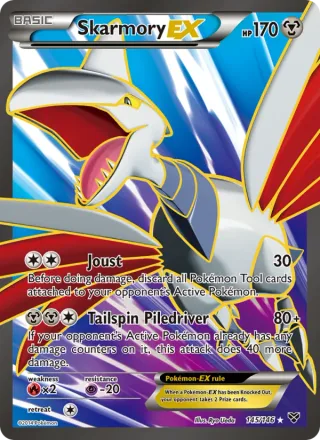 Skarmory EX #145 · XY Pokémon card