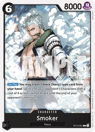 Smoker #ST19-001 · ST-19: Starter Deck 19 BLACK Smoker One Piece card