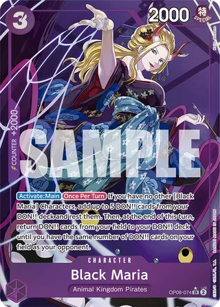Black Maria (Parallel) #OP08-074-parallel · Two Legends One Piece card