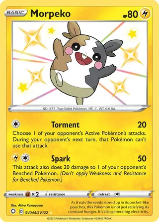 Morpeko #SV044 · Shining Fates Shiny Vault Pokémon card