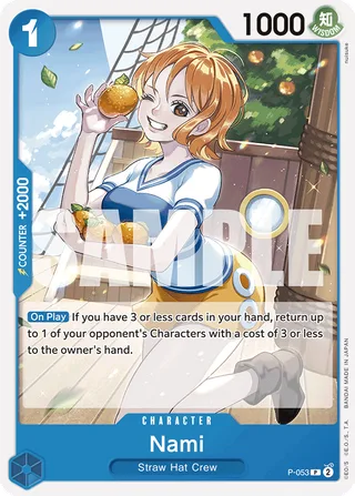 Nami (Jolly Roger Foil) #P-053-jolly-roger-foil · Premium Booster -The Best- One Piece card