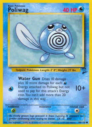 Poliwag #88 · Base Set 2 Pokémon card