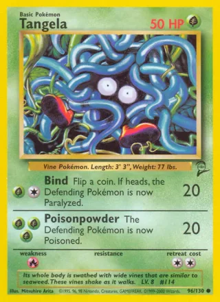 Tangela #96 · Base Set 2 Pokémon card