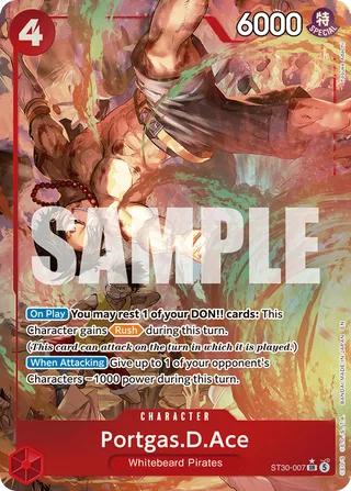 Portgas.D.Ace (Parallel) #ST30-007-parallel · ST-30: Starter Deck 30 EX Luffy & Ace One Piece card