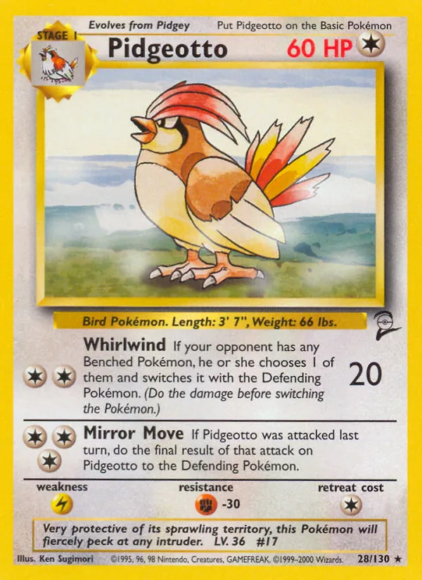 Pidgeotto full card art