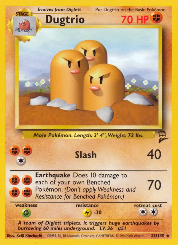Dugtrio full card art